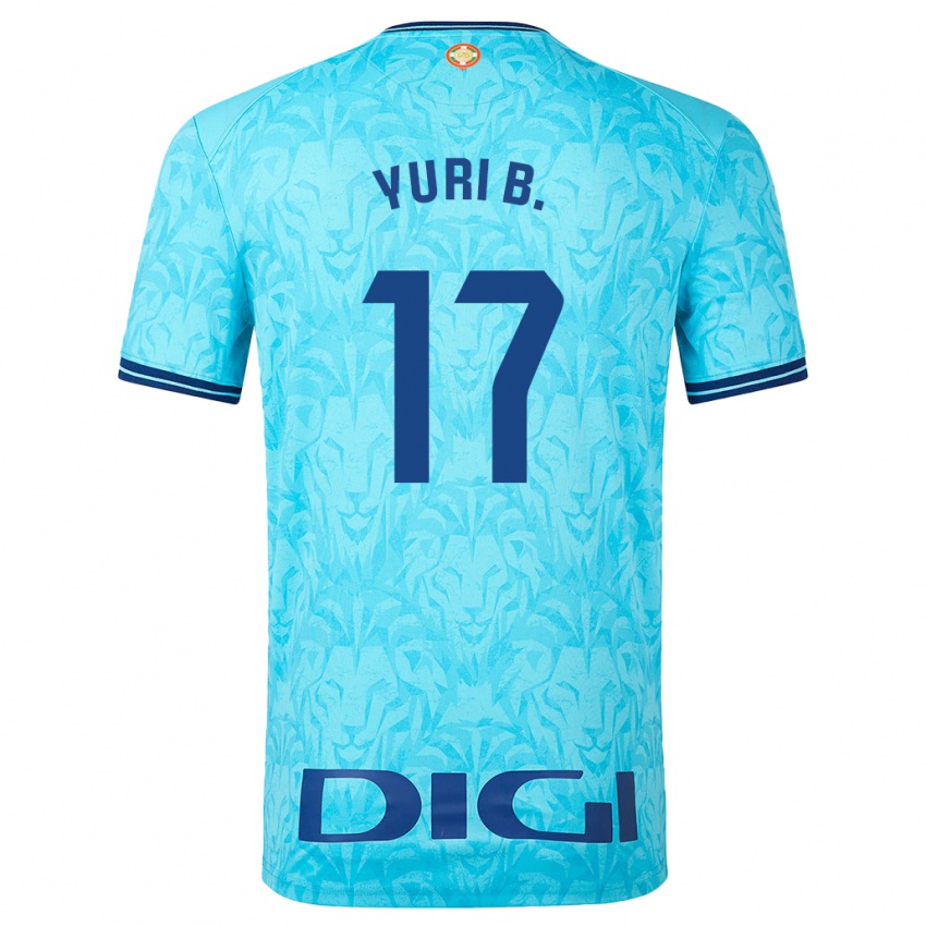 Homem Camisola Yuri Berchiche #17 Céu Azul Alternativa 2023/24 Camisa