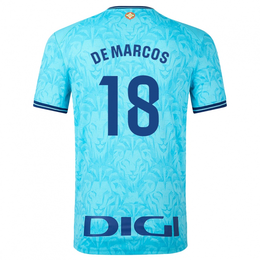 Homem Camisola Oscar De Marcos #18 Céu Azul Alternativa 2023/24 Camisa