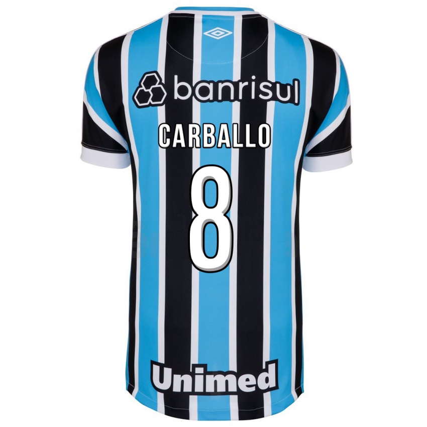 Mulher Camisola Felipe Carballo #8 Azul Principal 2023/24 Camisa