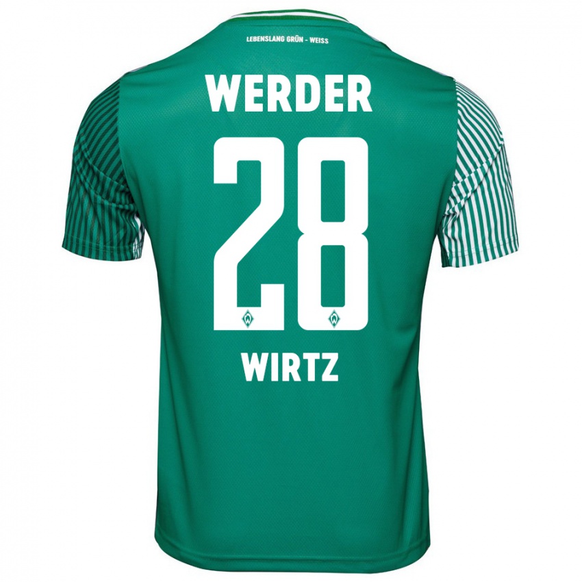Mulher Camisola Juliane Wirtz #28 Verde Principal 2023/24 Camisa