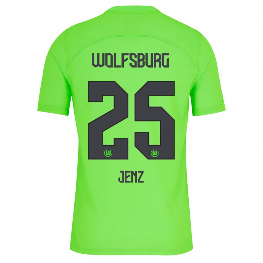 Mulher Camisola Moritz Jenz #25 Verde Principal 2023/24 Camisa