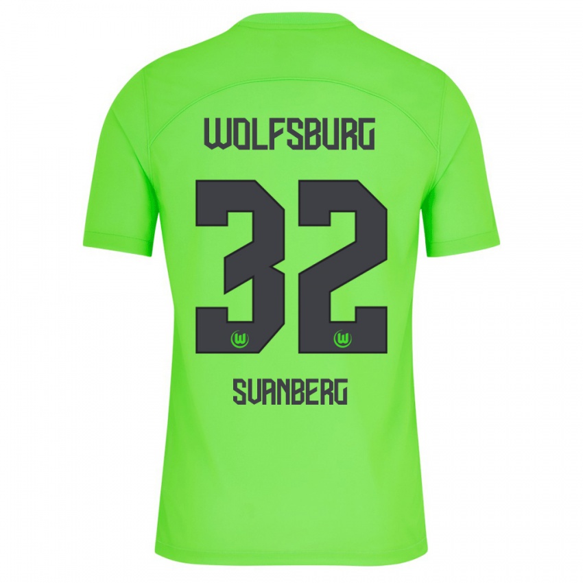 Mulher Camisola Mattias Svanberg #32 Verde Principal 2023/24 Camisa