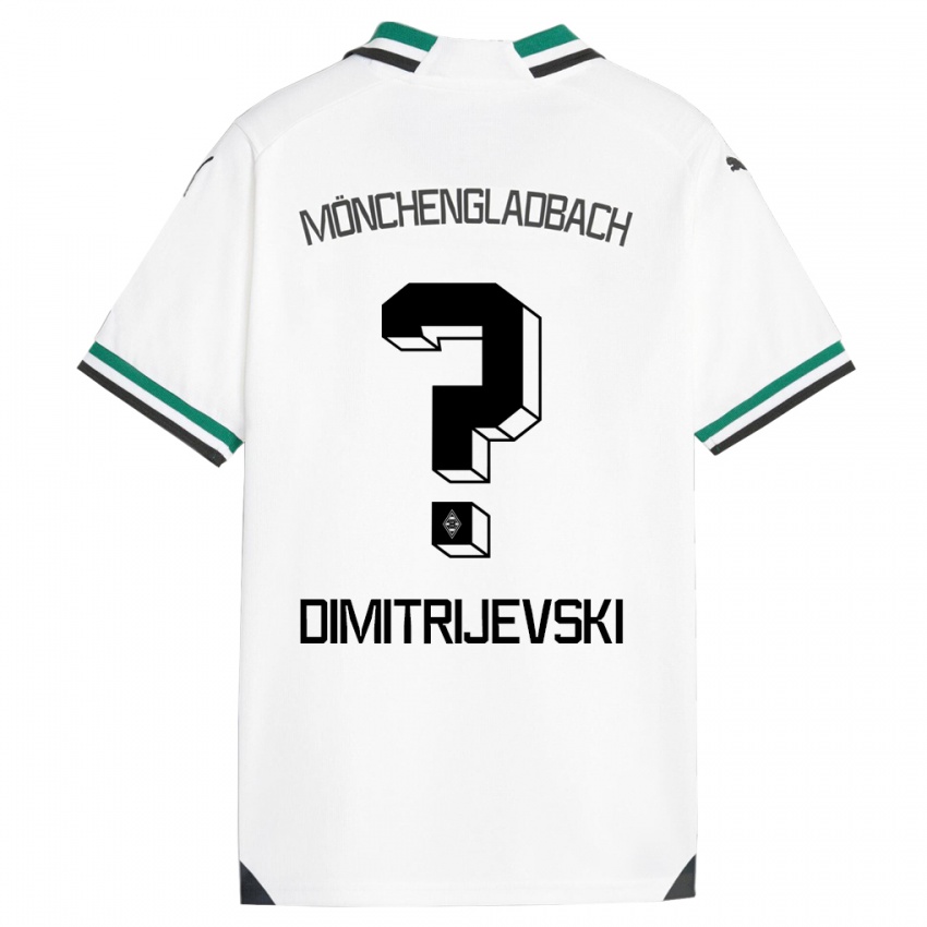 Mulher Camisola Maximilian Dimitrijevski #0 Branco Verde Principal 2023/24 Camisa