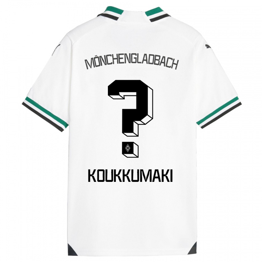 Mulher Camisola Taavi Koukkumäki #0 Branco Verde Principal 2023/24 Camisa