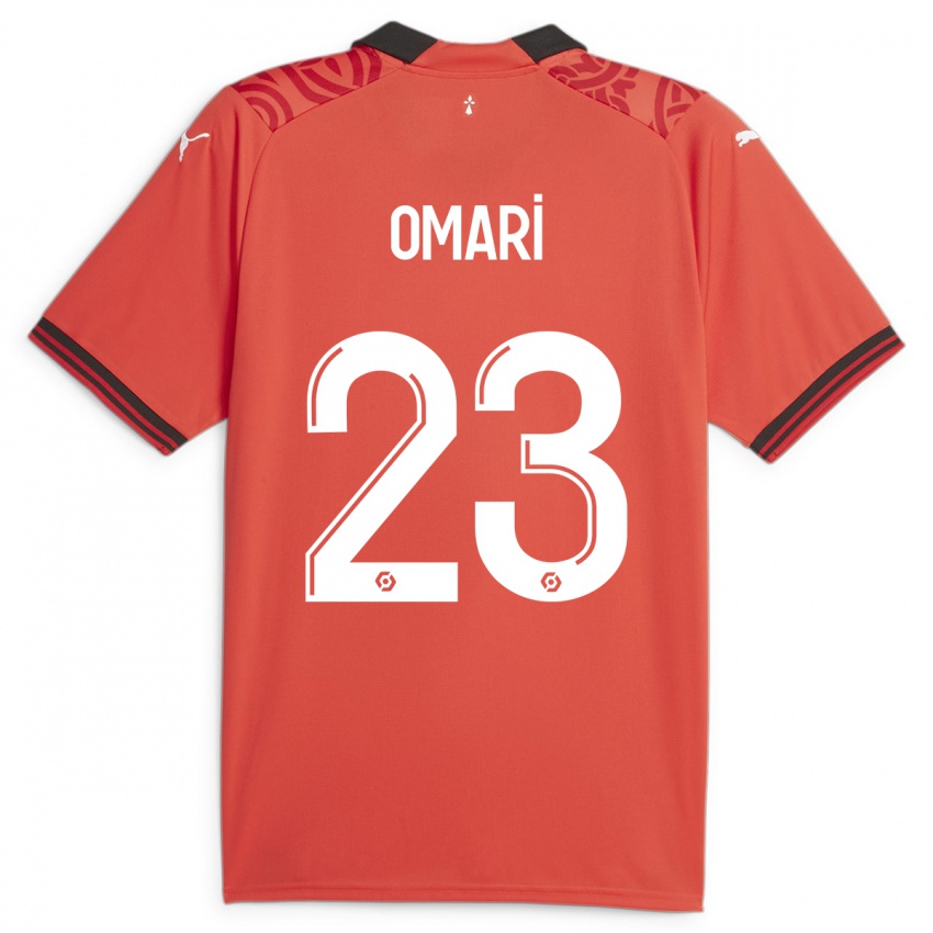 Mulher Camisola Warmed Omari #23 Vermelho Principal 2023/24 Camisa