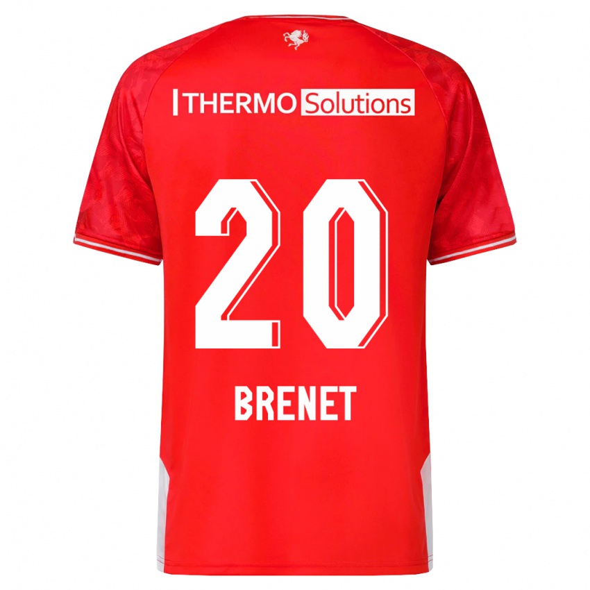 Mulher Camisola Joshua Brenet #20 Vermelho Principal 2023/24 Camisa