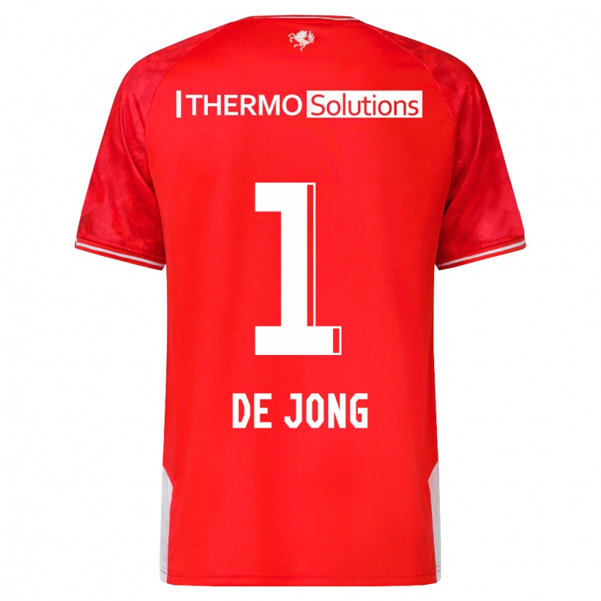 Mulher Camisola Danielle De Jong #1 Vermelho Principal 2023/24 Camisa