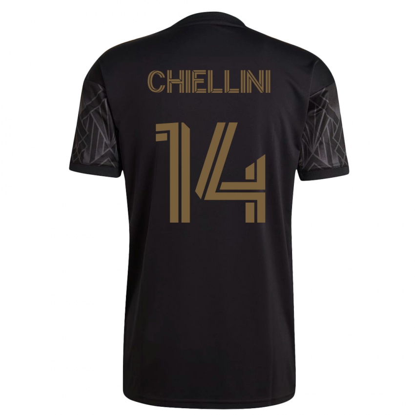 Mulher Camisola Giorgio Chiellini #14 Preto Principal 2023/24 Camisa