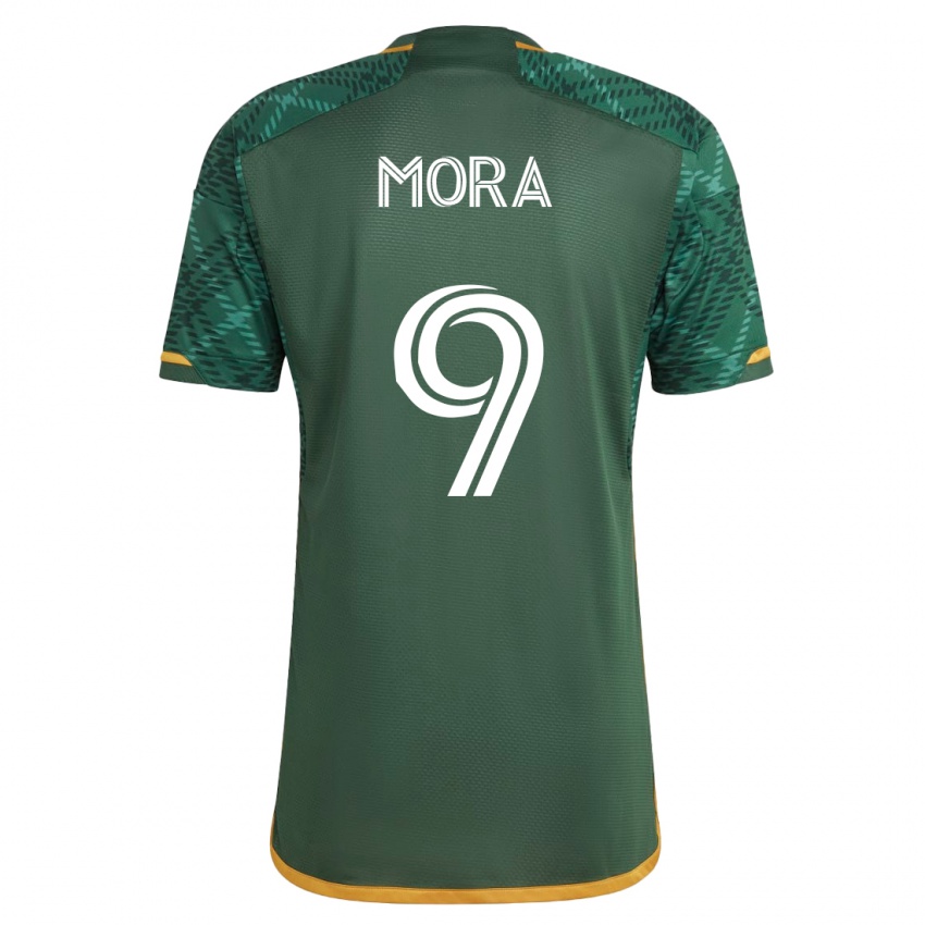Mulher Camisola Felipe Mora #9 Verde Principal 2023/24 Camisa