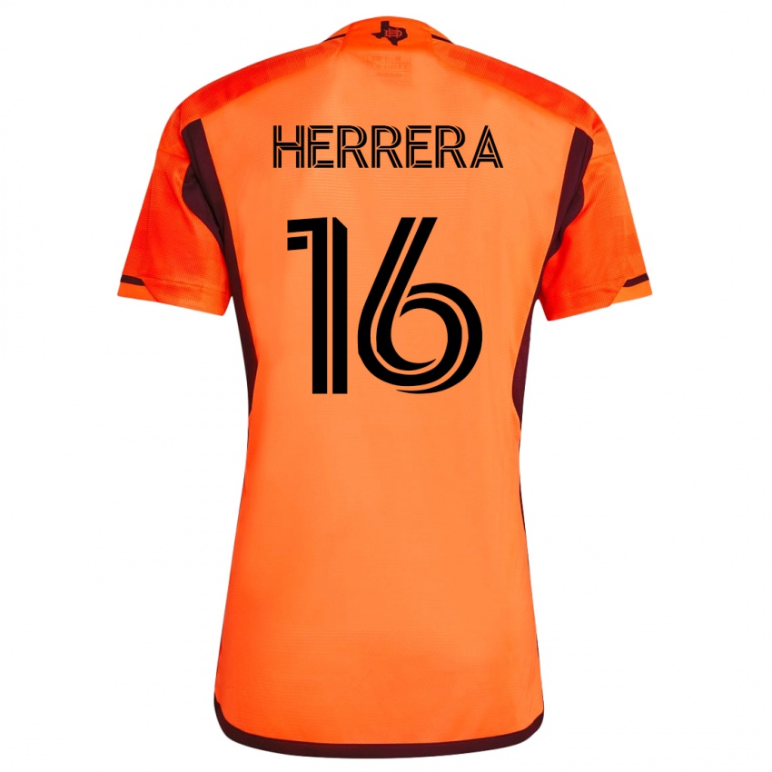 Mulher Camisola Hector Herrera #16 Laranja Principal 2023/24 Camisa