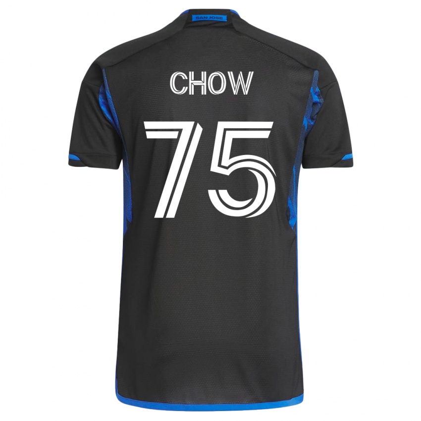 Mulher Camisola Alex Chow #75 Azul Preto Principal 2023/24 Camisa