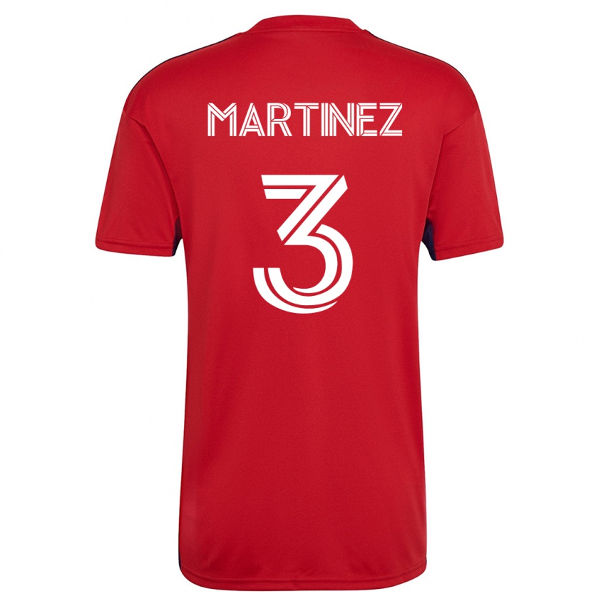 Mulher Camisola José Antonio Martínez #3 Vermelho Principal 2023/24 Camisa