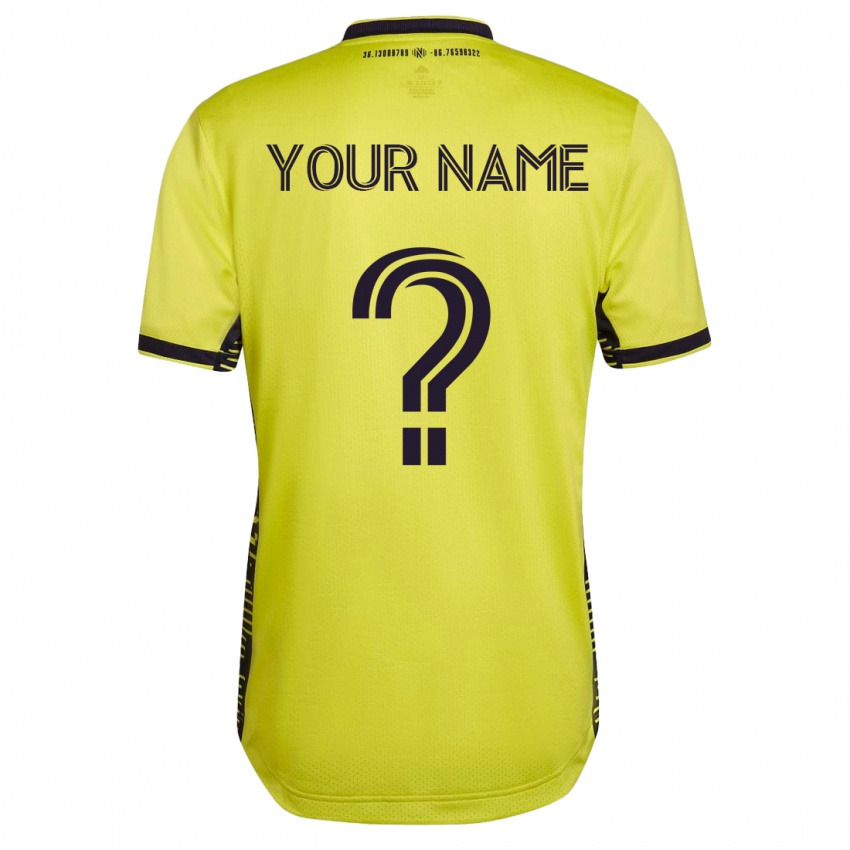 Mulher Camisola Seu Nome #0 Amarelo Principal 2023/24 Camisa