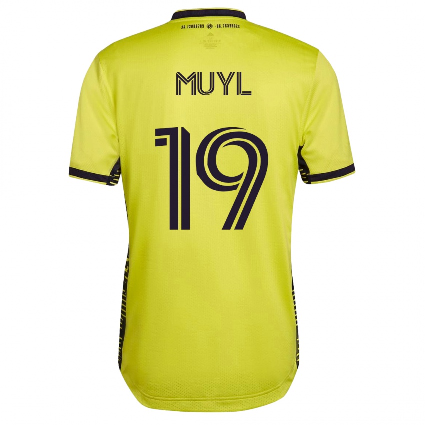 Mulher Camisola Alex Muyl #19 Amarelo Principal 2023/24 Camisa