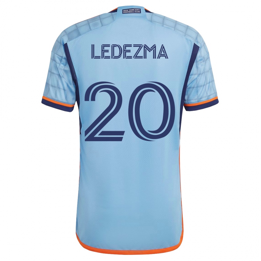 Mulher Camisola Richard Ledezma #20 Azul Principal 2023/24 Camisa