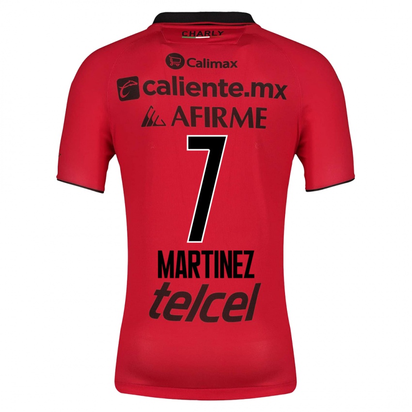 Mulher Camisola Alejandro Martínez #7 Vermelho Principal 2023/24 Camisa