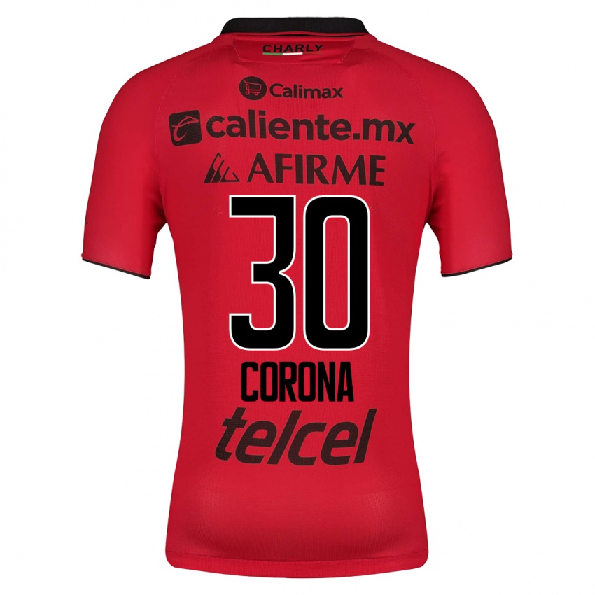 Mulher Camisola Jesús Corona #30 Vermelho Principal 2023/24 Camisa