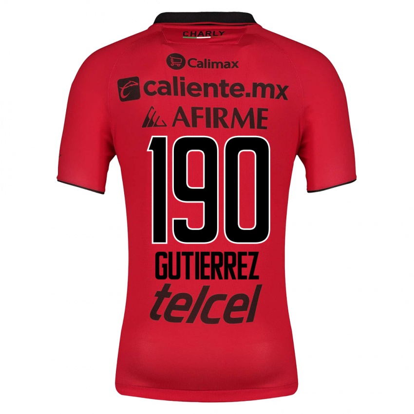 Mulher Camisola Dayán Gutiérrez #190 Vermelho Principal 2023/24 Camisa