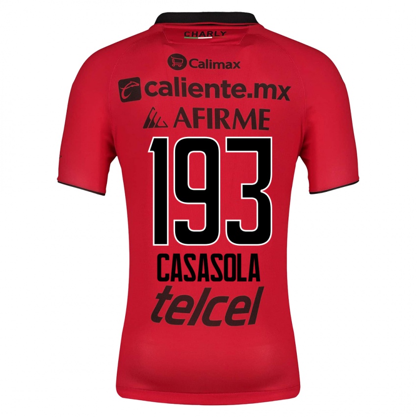 Mulher Camisola Axel Casasola #193 Vermelho Principal 2023/24 Camisa