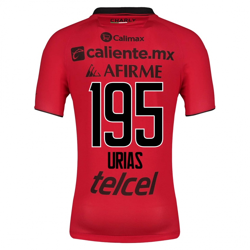 Mulher Camisola Héctor Urías #195 Vermelho Principal 2023/24 Camisa