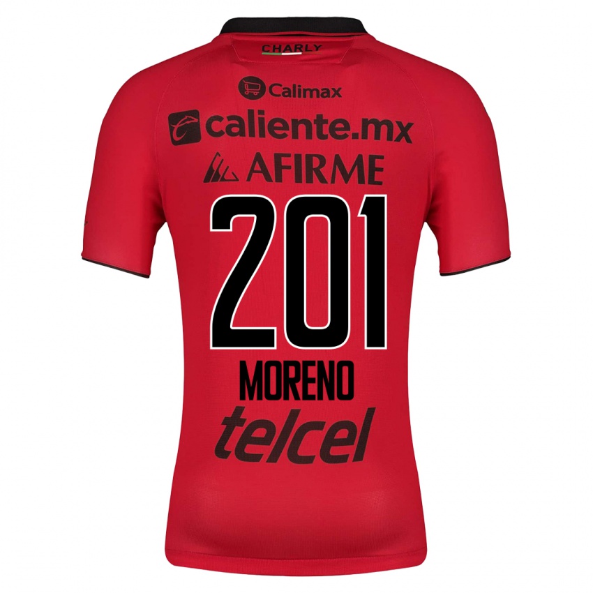 Mulher Camisola Jesús Moreno #201 Vermelho Principal 2023/24 Camisa