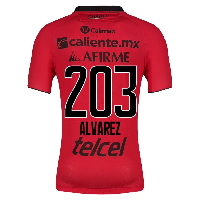 Mulher Camisola Jaime Álvarez #203 Vermelho Principal 2023/24 Camisa