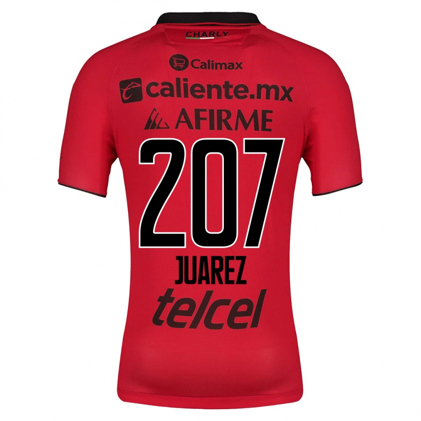 Mulher Camisola José Juárez #207 Vermelho Principal 2023/24 Camisa