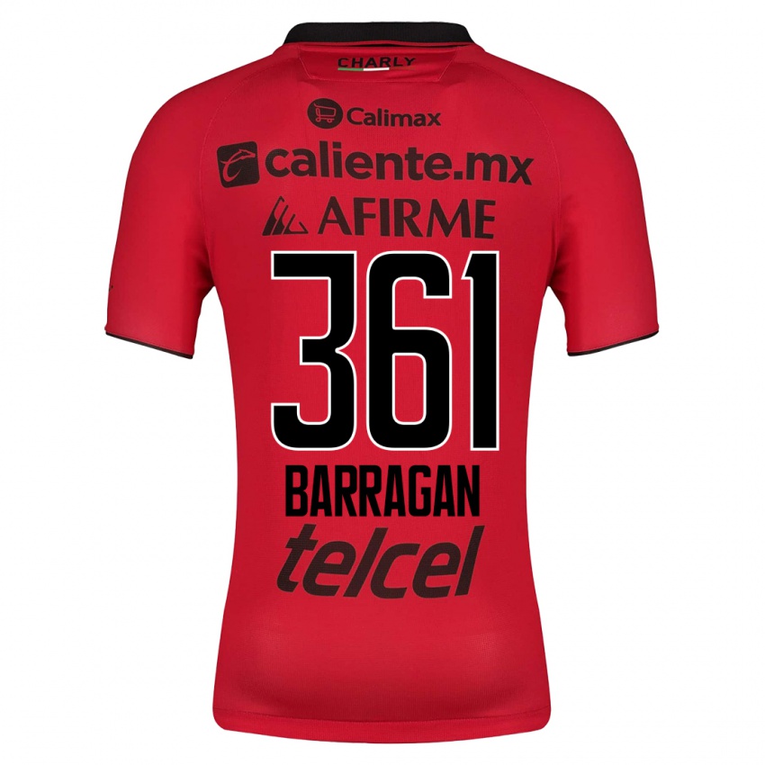 Mulher Camisola Jesús Barragán #361 Vermelho Principal 2023/24 Camisa