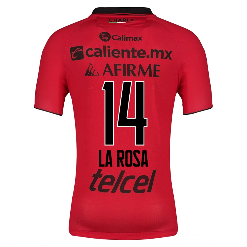 Mulher Camisola Joselyn De La Rosa #14 Vermelho Principal 2023/24 Camisa