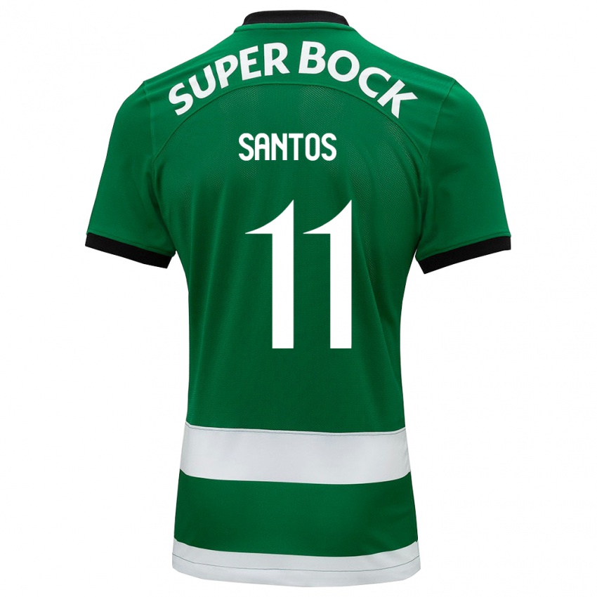 Mulher Camisola Nuno Santos #11 Verde Principal 2023/24 Camisa