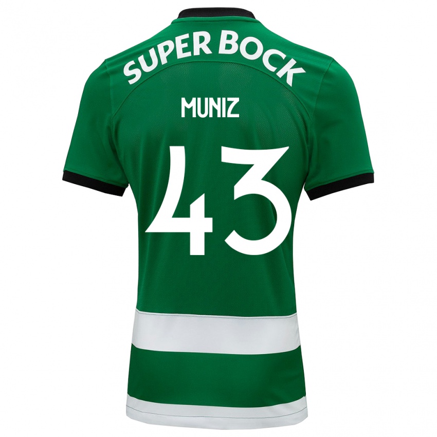 Mulher Camisola João Muniz #43 Verde Principal 2023/24 Camisa