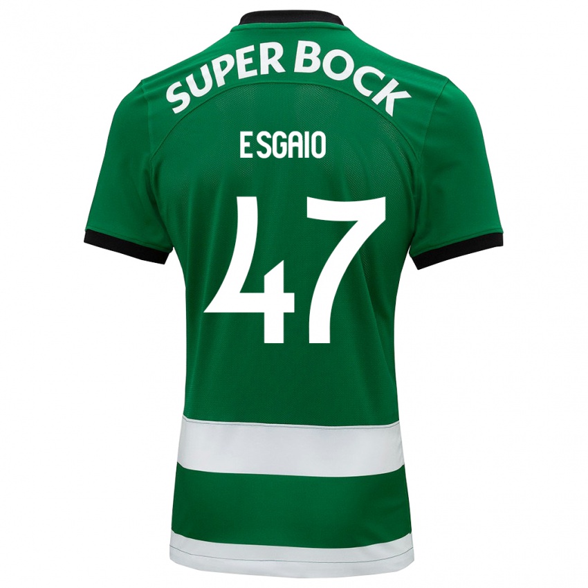 Mulher Camisola Ricardo Esgaio #47 Verde Principal 2023/24 Camisa