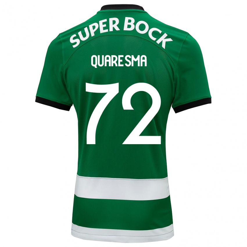 Mulher Camisola Eduardo Quaresma #72 Verde Principal 2023/24 Camisa