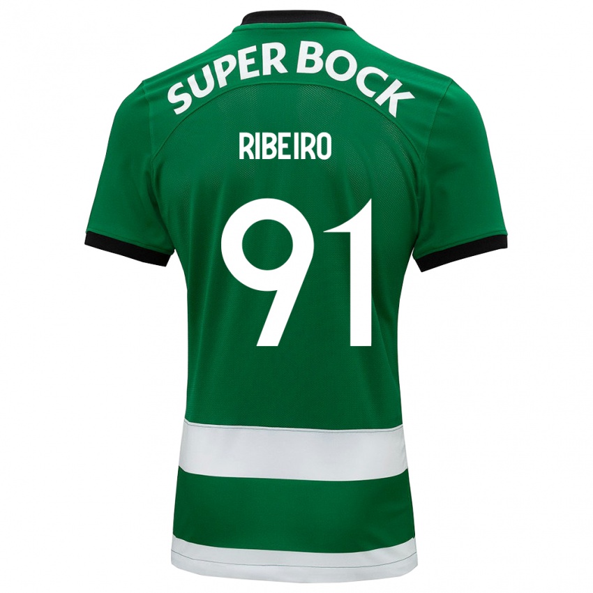 Mulher Camisola Rodrigo Ribeiro #91 Verde Principal 2023/24 Camisa