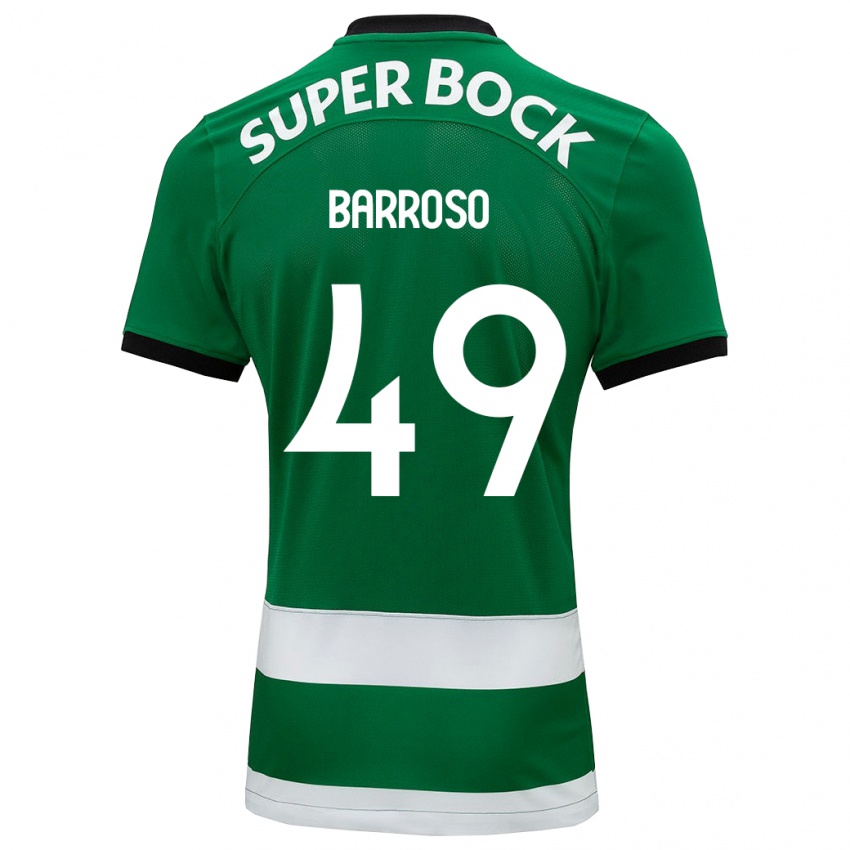 Mulher Camisola Leonardo Barroso #49 Verde Principal 2023/24 Camisa