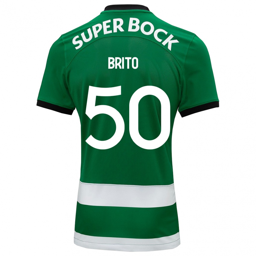 Mulher Camisola Alexandre Brito #50 Verde Principal 2023/24 Camisa