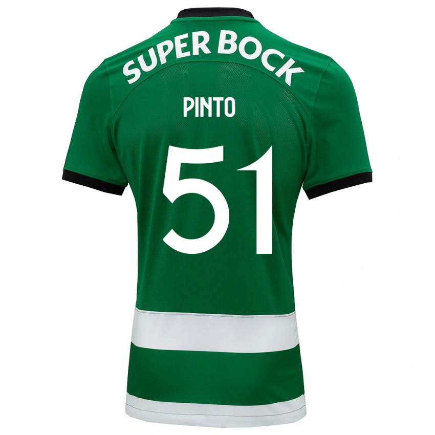 Mulher Camisola Diogo Pinto #51 Verde Principal 2023/24 Camisa