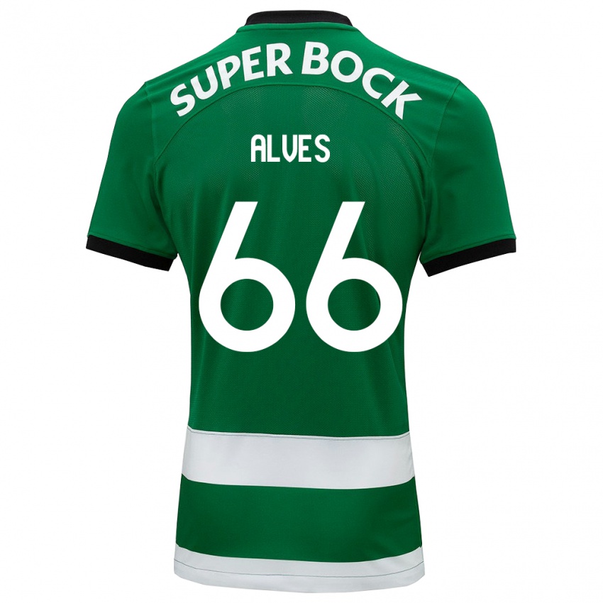Mulher Camisola Miguel Alves #66 Verde Principal 2023/24 Camisa