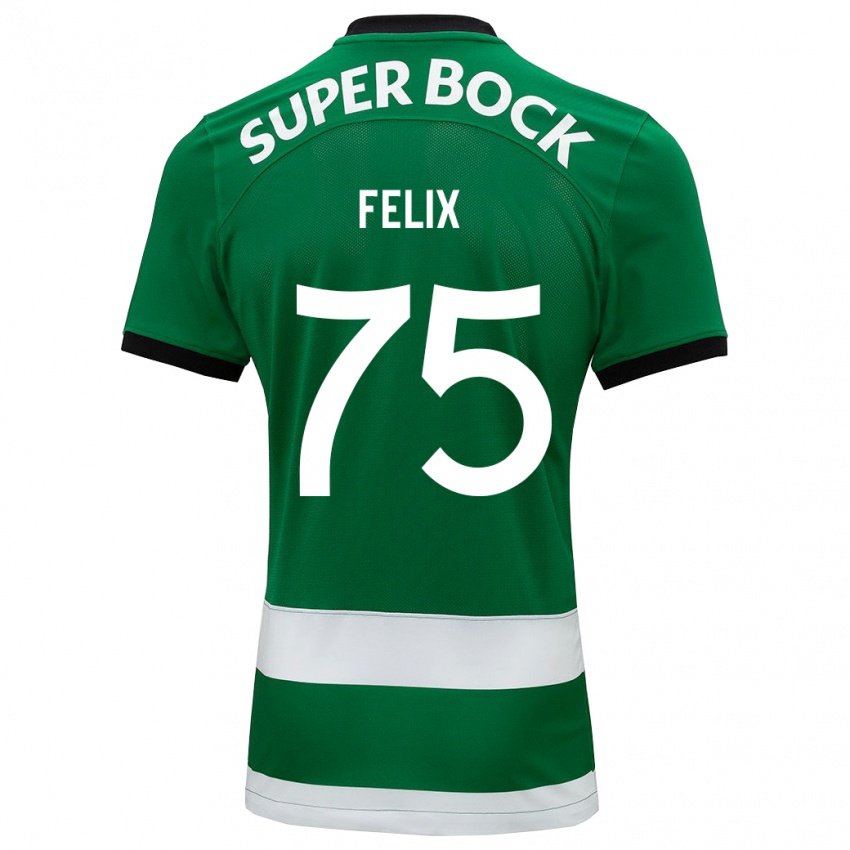 Mulher Camisola Vando Félix #75 Verde Principal 2023/24 Camisa