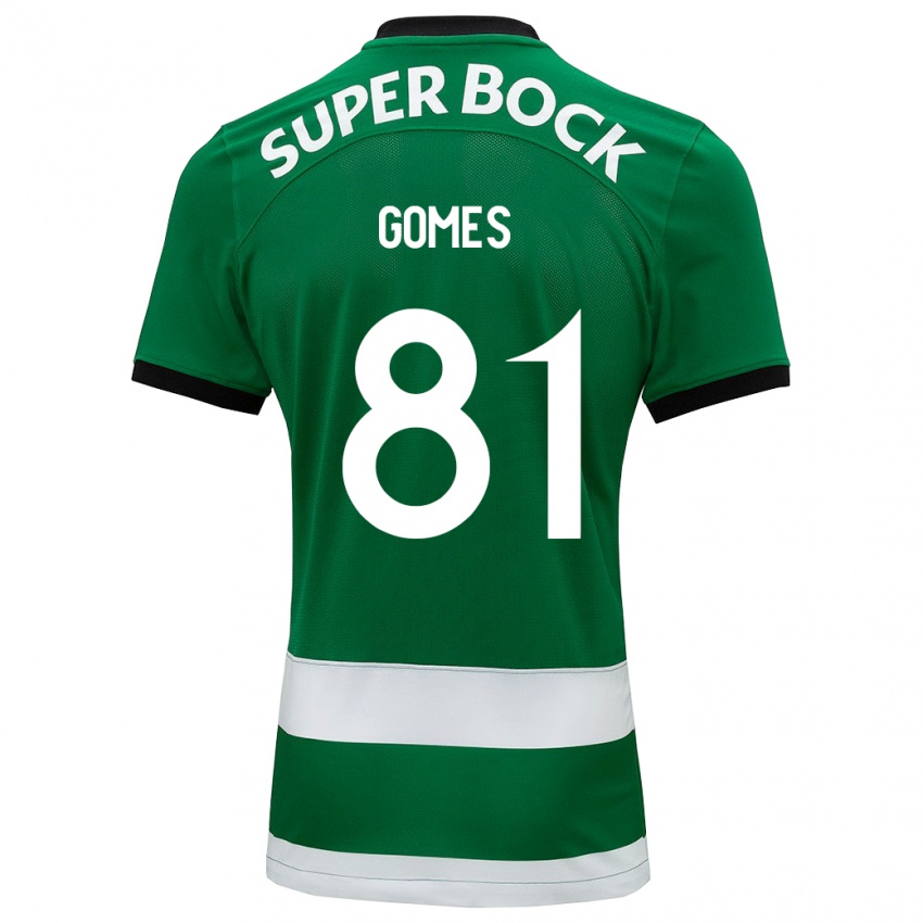 Mulher Camisola Salvador Gomes #81 Verde Principal 2023/24 Camisa