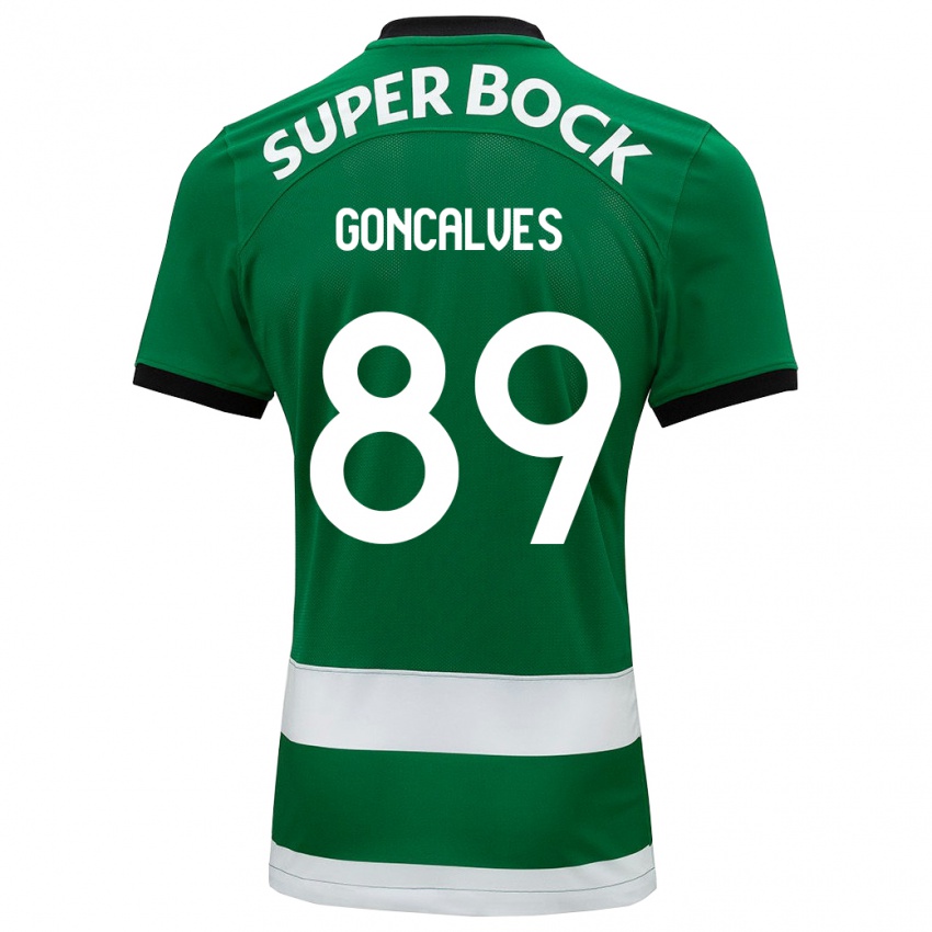 Mulher Camisola Andre Goncalves #89 Verde Principal 2023/24 Camisa