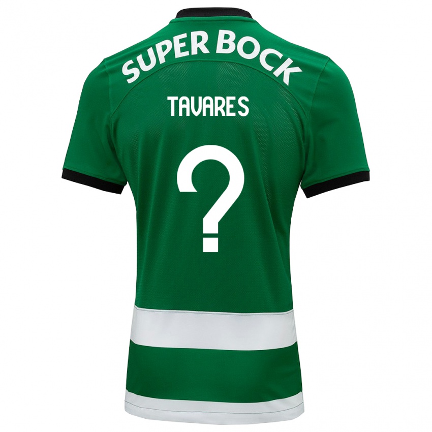 Mulher Camisola Leonardo Tavares #0 Verde Principal 2023/24 Camisa
