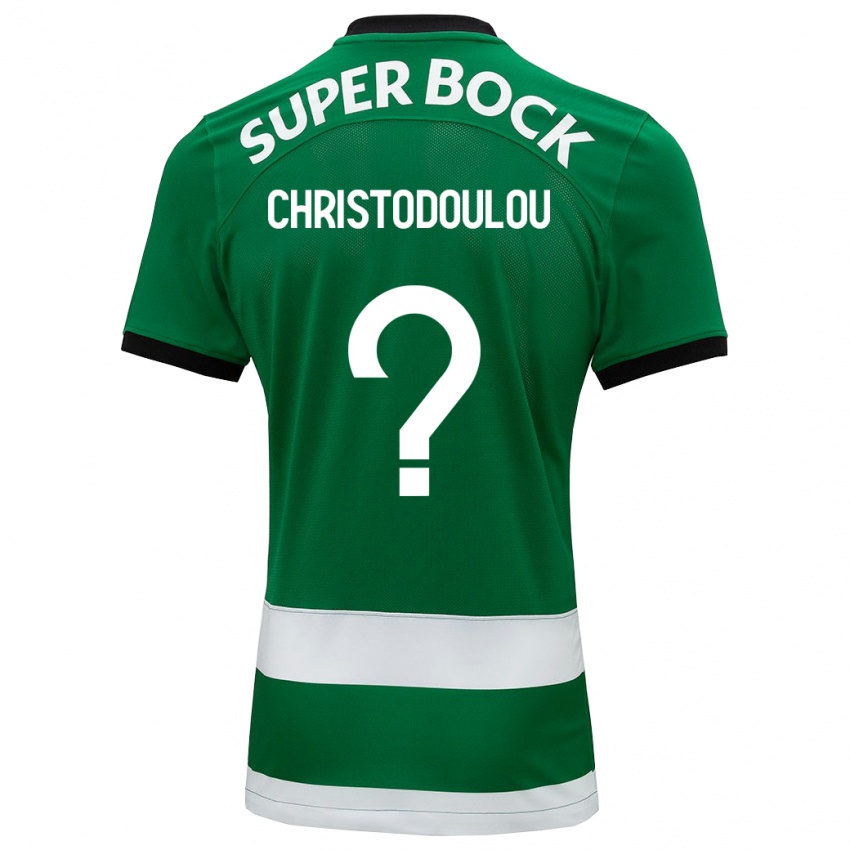 Mulher Camisola Argyris Christodoulou #0 Verde Principal 2023/24 Camisa