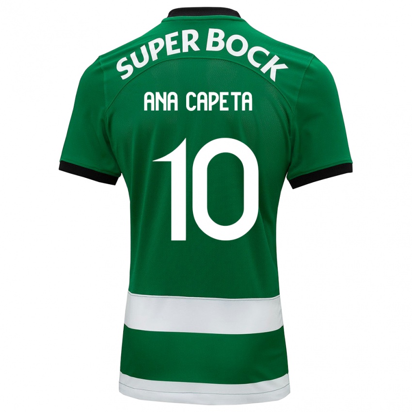 Mulher Camisola Ana Capeta #10 Verde Principal 2023/24 Camisa