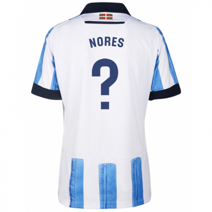 Mulher Camisola Alejandro Nores #0 Branco Azulado Principal 2023/24 Camisa