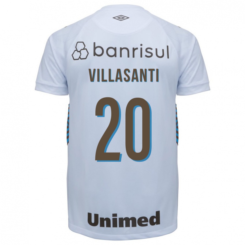 Mulher Camisola Mathías Villasanti #20 Branco Alternativa 2023/24 Camisa