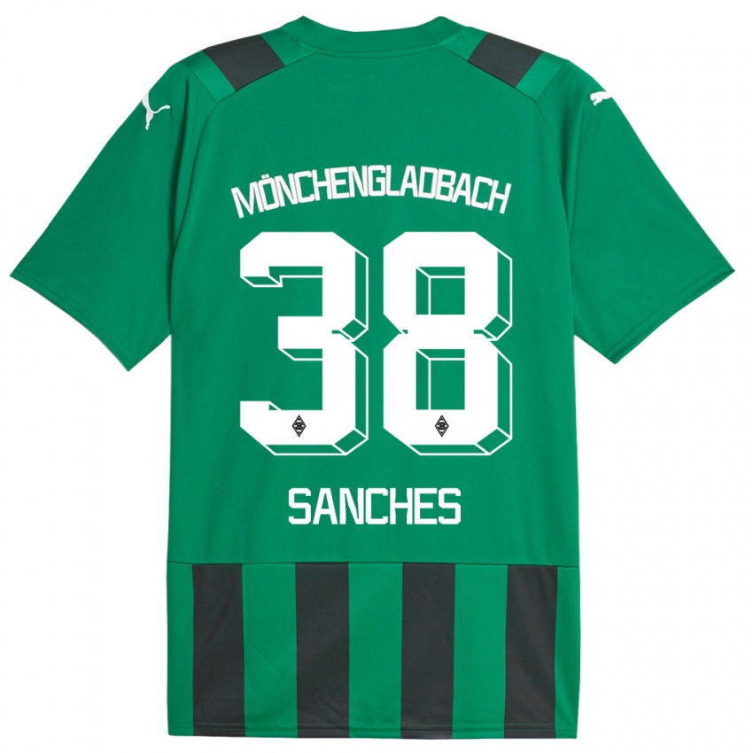 Mulher Camisola Yvandro Borges Sanches #38 Preto Verde Alternativa 2023/24 Camisa