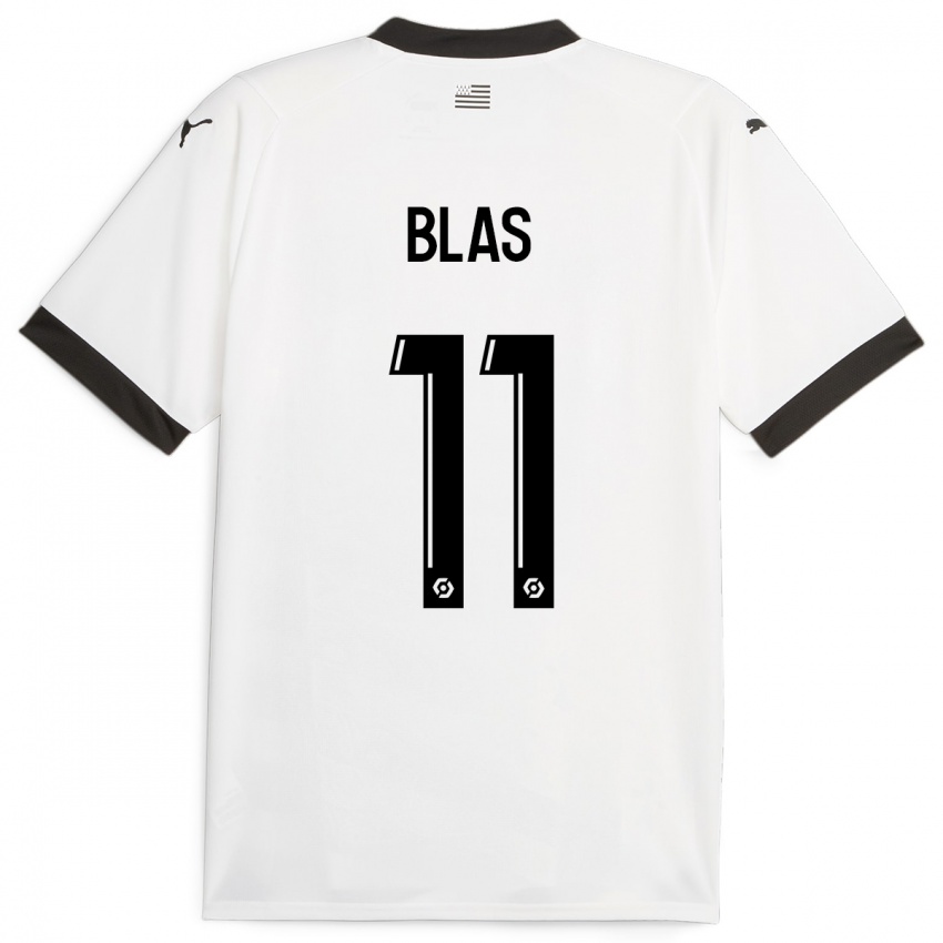 Mulher Camisola Ludovic Blas #11 Branco Alternativa 2023/24 Camisa