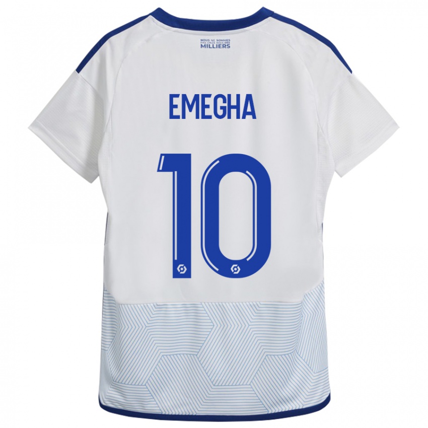 Mulher Camisola Emanuel Emegha #10 Branco Alternativa 2023/24 Camisa