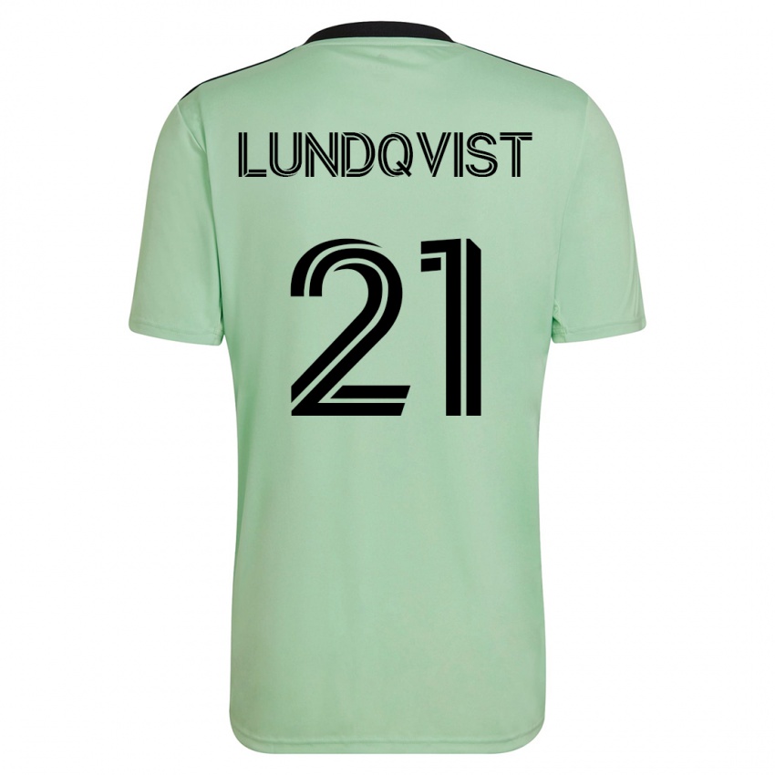 Mulher Camisola Adam Lundqvist #21 Luz Verde Alternativa 2023/24 Camisa